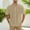 #Khaki, variant on DPTALR George Men's Cotton Linen Short Sleeve Shirts,Casual Lightweight Button Down,Vacation Beach Summer Tops with Pocket,Beige,Big and Tall Men XXXL