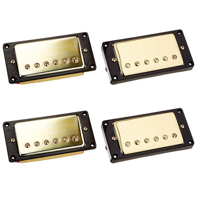 2 Juego Humbucker Pickup Gold para Reemplazo de Gibson Les Paul