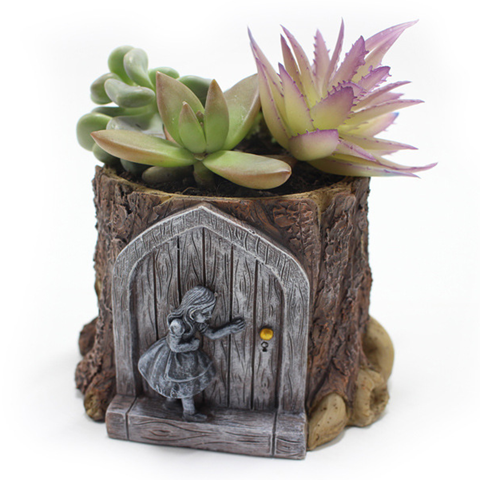 Resin creative modeling flower pot bottom flower pot drainage hole