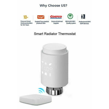Tuya Zigbee Smart Thermostat Trv Radiator Valve Programmable For  Alexa/google | Walmart Canada