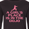 thumbnail image 4 of Inktastic Girls Cute Karate Martial Arts Long Sleeve Youth T-Shirt, 4 of 5