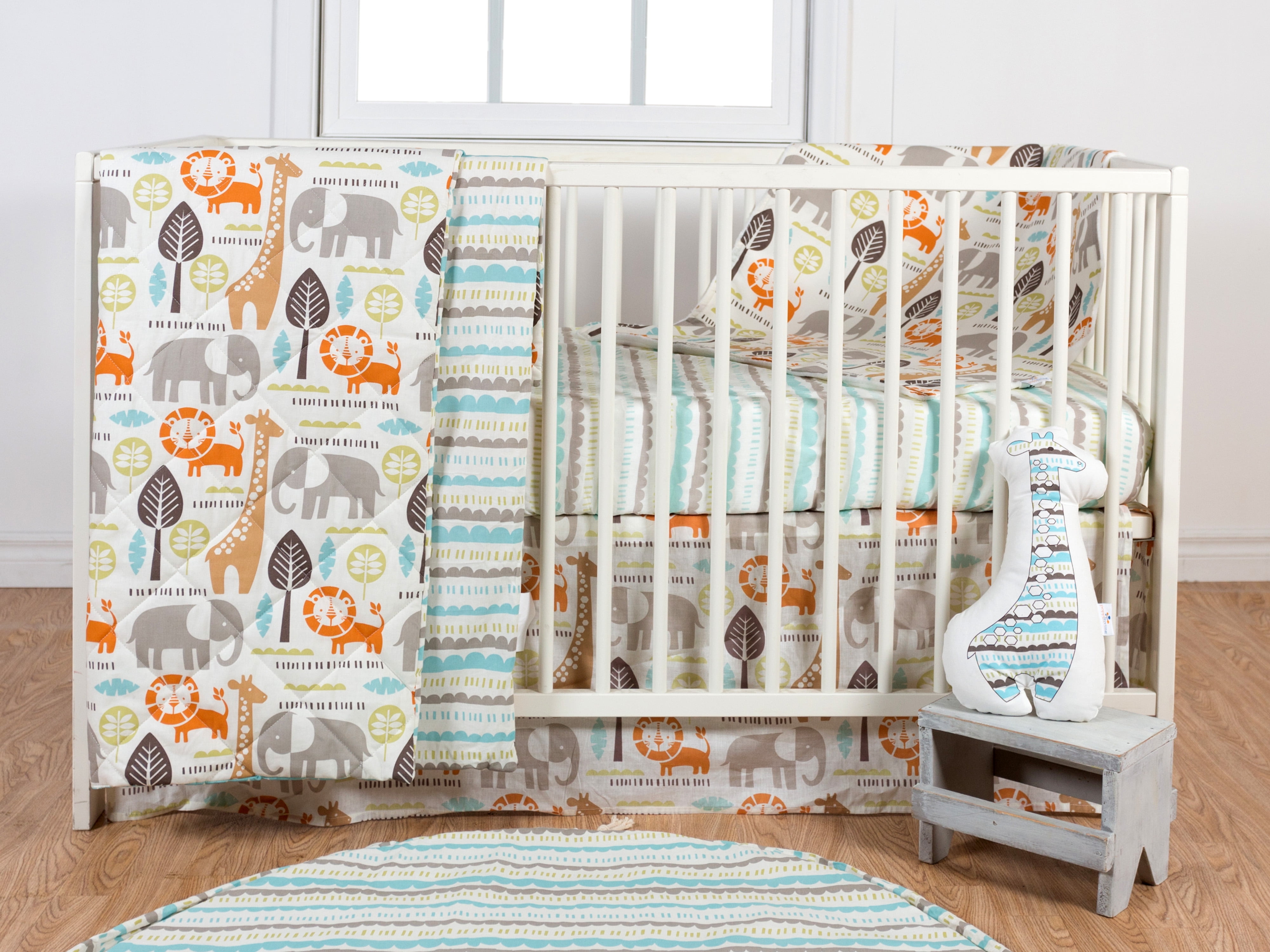 safari crib bedding walmart