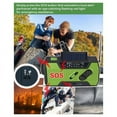 thumbnail image 5 of Radio Meteorológica de Emergencia con Manivela, Portátil, Carga Solar, Linterna LED AM/FM/, Alerta SOS de 2000 MAh, 5 of 5