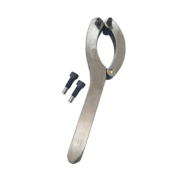 Llave ajustable para tuercas de casquillo hierro resistente perfecl herramienta para reparación de sellos de Plata