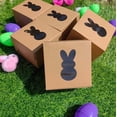 thumbnail image 5 of 10 Pcs Easter Kraft Gift Boxes with Bunny Window, Paper Party Favor Boxes for Easter Wedding Birthday Treat Packaging, 5 of 5