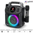 thumbnail image 4 of Karaoke Machine Mini Sparkle Black, 4 of 12