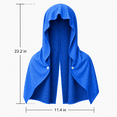 thumbnail image 7 of Cooling Hoodie Towel, Instant Cooling Microfiber Neck & Face Wrap, UPF 50 Sun Protection Hooded Ice Towel for Sports, Yoga, Running, Camping, Cycling & Outdoor Heat Relief, 7 of 7