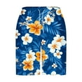 thumbnail image 4 of ZRGHAOYLQ Big and Tall Beach Shorts Trendy Hawaiian Floral Printed Shorts Comfy Boarding Short Pants Lightweight Breathable Surfing Shorts Men Drawstring Casual Sport Pants with Pockets, 4 of 5