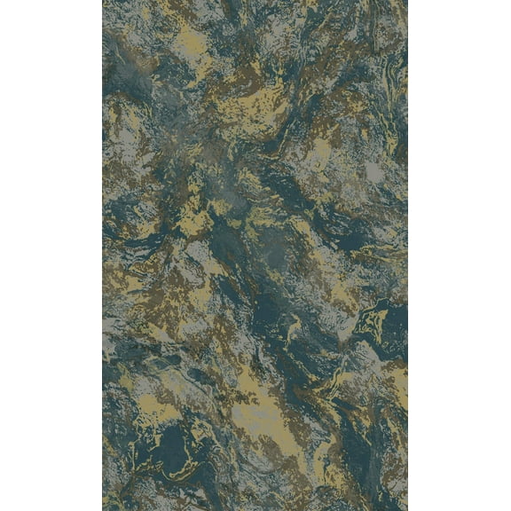 Teal Elegant Marble Design Wallpaper