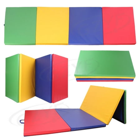 7.9ft x 1.96ft x 2inch Gymnastics Mat Folding Panel Gym Fitness Stretching Exercise Mat