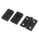 thumbnail image 2 of 6 X Black Aluminum Furniture Cabinet Door Hinge 50mm X 50mm, 2 of 3