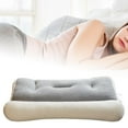thumbnail image 4 of Almohada ergonómica para cama, cómoda almohada para el cuello y los hombros, almohada cervical Blanco Pequeño, 4 of 8