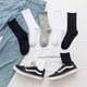 thumbnail image 3 of Calcetines Medias de hombre de longitud media Medias de otoño e invierno Medias deportivas de moda que combinan con todo Medias negras y blancas para hombre para mujer, 3 of 4