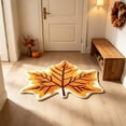 thumbnail image 2 of Fall Doormat Pumpkin Maple Leaves Rectangular Skidproof Mat 19.69x23.62in Polyester Skidproof & Soft for Bathroom Kitchen Porch Entryway Thanksgiving Fall Doormat by MPOISVA, 2 of 7