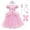 Pink, variant on VAAT Little Girls Princess Halloween Cosplay Outfits for Kids Party Fancy Dress up Long Evening Gown 4-12 Years Peach Pink
