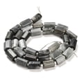 thumbnail image 3 of Natural Eagle Eye Stone Beads Strands with Seed Beads Faceted Column 9~11x6~7.5x6~7.5mm Hole: 1.2mm 30pcs/strand 15.16~15.55 inch(38.5~39.5cm), 3 of 5