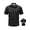 Black, variant on Fredd Marshall Men's Quick-Dry Short Sleeve Hiking Shirt with Pockets
