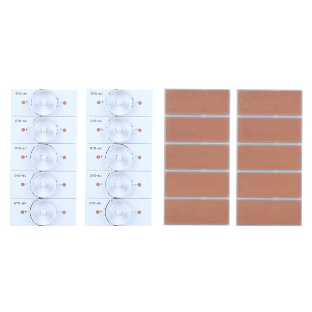 Cuentas de luz SMD, 20 piezas Cuentas de luz SMD Suministros de reparación de TV con luz SMD Rendimiento finamente ajustado