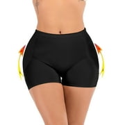 SAYFUT Panty Butt Lifter Shaper for Womens Shapewear Boyshorts Control Butt Enhancer Panties,Black/Beige/Plus Size M-3XL