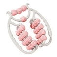thumbnail image 2 of Rodillo de masaje de piernas circular de 360 ​​grados para entrenamiento, yoga y gimnasio. Rosa, 2 of 8