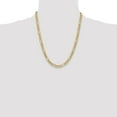 thumbnail image 3 of Auriga Fine Jewelry 10K Yellow Gold 6.25 mm Semi-Solid Figaro Chain Necklace for Men 22", 3 of 7