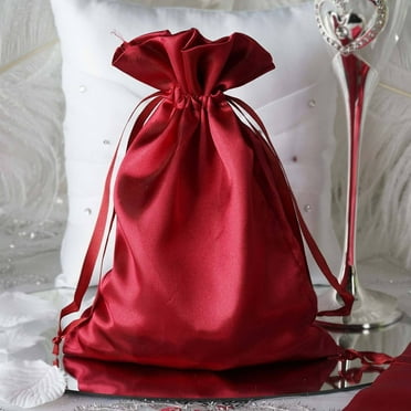 Efavormart 10PCS BURGUNDY Organza Gift Bag Drawstring Pouch Wedding ...