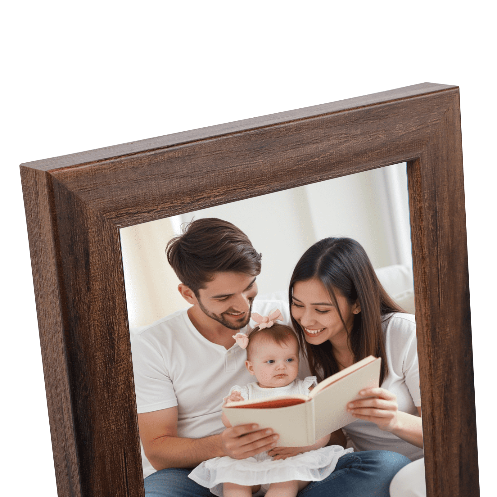 5x7 Picture Frame Set of 12, 5 by 7 Photo Frames Bulk for Wall or Tabletop Display, Brown