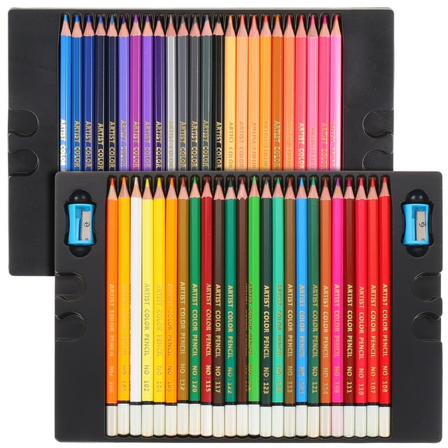 Miangastore 48 Pcs Crayons de Couleur Design Ergonomique Multiple Peinture Cadeau