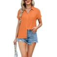 thumbnail image 1 of BeautyIn Blouse à Manches Courtes pour Femme à la Mode avec Poche avant, 1 of 6