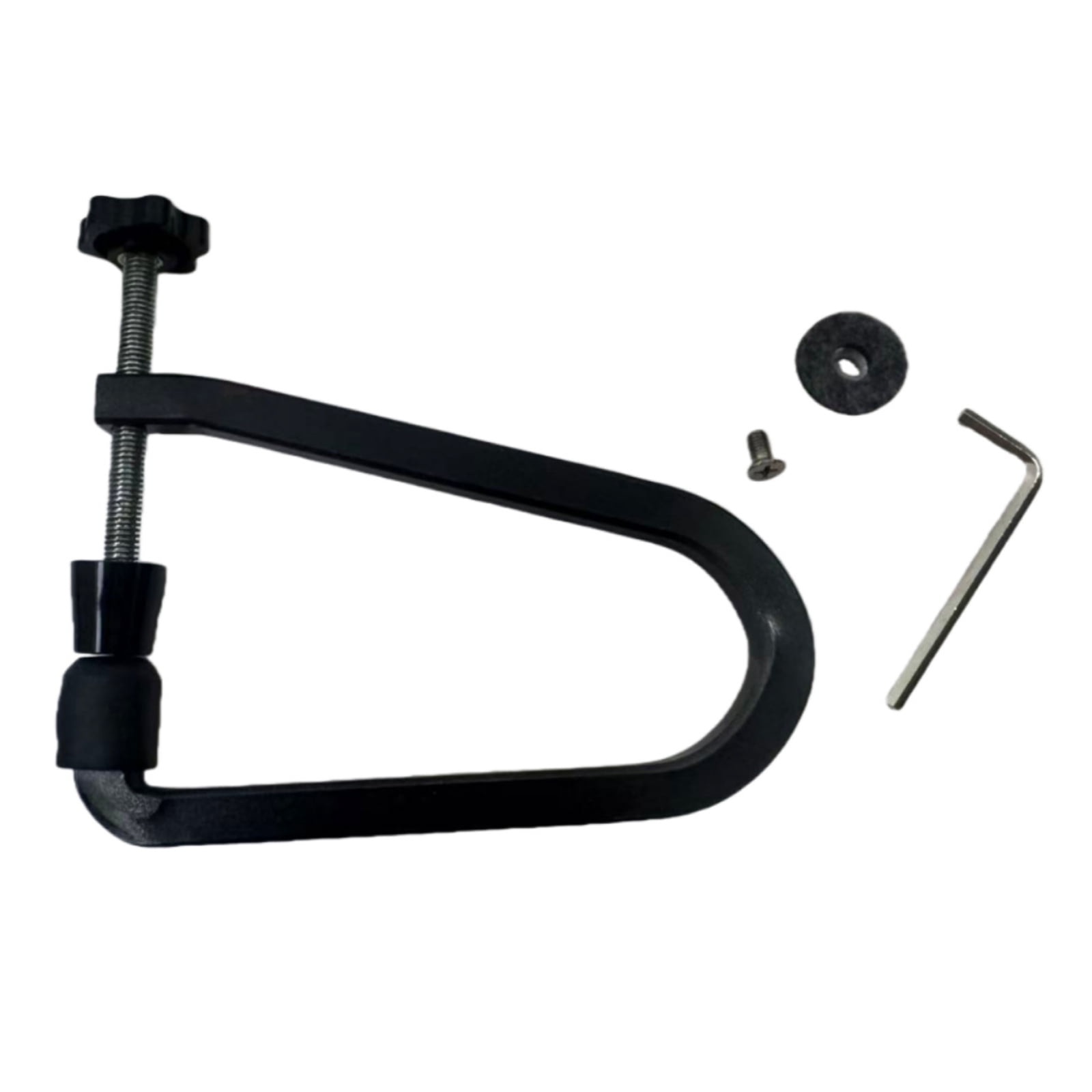 U Shape Adjustable Bridge Clamp for Black Classical Guitars with Stable Mounting Systems and Precise Installation