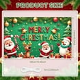 thumbnail image 2 of Colorful Christmas Banner Festive Xmas Display Golden Bells Snowman Holiday Backdrop for Home Party Christmas Celebration Photo Backdrop, 2 of 9