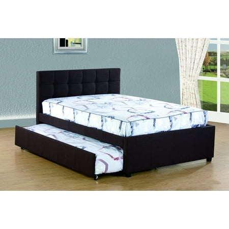 Alex Trundle Twin Bed - Best Quality Full Platform Bed with Twin Trundle Bed, Multiple Colors