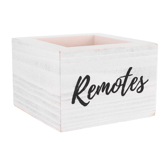 WHAMVOX Wooden Desktop Organizer for Storage Multifunctional Remote Control Holder Elegant Design Multi Color 7.8 x 4.3 x 3.1 Inches