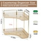 thumbnail image 4 of Organizador de esquina para baño Shuang Qing de 2 niveles, plástico ABS dorado, 4 of 6