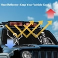 thumbnail image 4 of Uorisanigo Windshield Sun Shade for Jeep Wrangler TJ JK JKU JL JLU- Foldable Funny Skull Print Heat Shield Reflector Cover - Blocks UV Rays & Keeps Your Vehicle Cool, 4 of 7