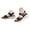 Black, variant on IUJSOY Sandals for Women Fashion Hook and Loop Strap Wedge Sandals Lightweight Casual Beach Shoes
