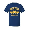 thumbnail image 2 of Wild Bobby City of Nashville Hockey Fantasy Fan Sports Men's T-Shirt, Royal, 3X-Large, 2 of 5