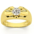 thumbnail image 4 of Pompeii Men's 3/4Ct Solitaire Diamond Wedding Anniversary Ring 14k Gold Band Lab Grown, 4 of 7