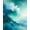 Teal, Pattern 3, variant on ODIKA 8'x10' Machine Washable Non-Slip Area Rug, Watercolor Wave Abstract Elegant Splash Accent High Traffic Rug, Teal, 165104