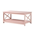 thumbnail image 2 of Convenience Concepts Oxford Collection Table Basse avec Deux Niveaux d'Étagères, Rose, 2 of 6