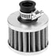 thumbnail image 1 of Filtro de aire, filtro de entrada de aire universal para automóvil de 12 mm Respiradero de cubierta de ventilación del cárter(Plata), 1 of 5