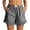 *1-Black, variant on VBVC Women's Striped Ruffle Hem Shorts,Cotton-Linen Pajama Bottoms For Women,Ladies Casual Cute Lounge Sleep Shorts with Pockets,Green,S-2XL