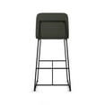 thumbnail image 4 of Amisco Winslet 30 In. Bar Stool - Charcoal Grey Polyester / Black Metal, 4 of 9