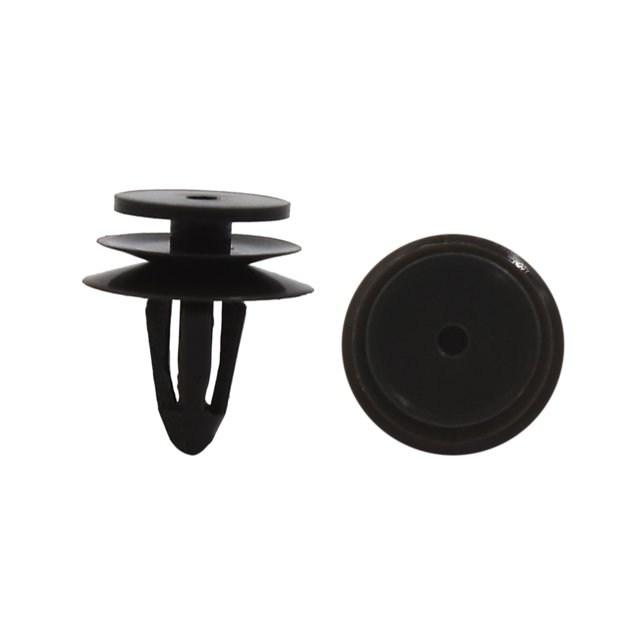 40Pcs Remaches Clips Empuje 8mm Sujetador Negro Panel Tapicería de La Puerta de Vehículo Coche Plástico