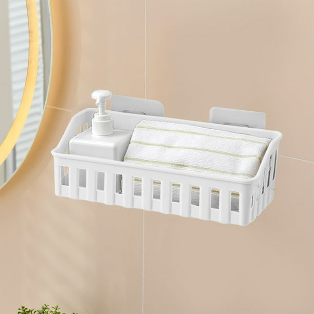 Organizadores de armario y almacenamiento, Organización y almacenamiento, Contenedores de almacenamiento Estante de baño sin perforaciones Estante colgante para ducha de baño Cesta colgante para champ