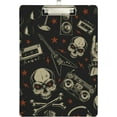 thumbnail image 2 of FMSHPON Skull Clipboard Hardboard Wood Nursing Clip Board and Pull for Standard A4 Letter 13x9 inches, 2 of 8
