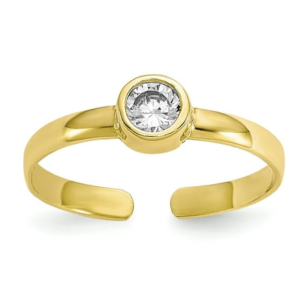 10K Yellow Gold Women's Toe Ring