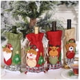 thumbnail image 3 of Bolsa de regalo con tapón para botella de vino navideña, decoraciones para fiesta de Navidad, 4 Uds., 3 of 4