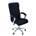 thumbnail image 1 of Rotating Armchair Slipcover Removable Stretch Computer Office Chair Cover Protector Size L (Black), 1 of 2