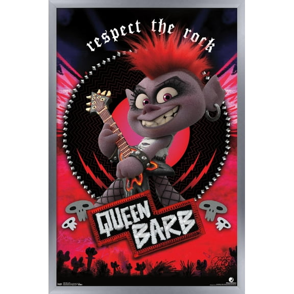 DreamWorks Trolls 2 - Barb Wall Poster, 22.375" x 34", Framed